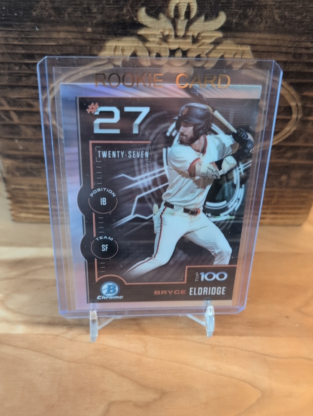 2025 Bowman Chrome Bryce Eldridge Top 100 Prospect Rookie Card Giants